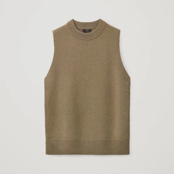 COS Sweaters - Women’s Cashmere Green Sweater Vest